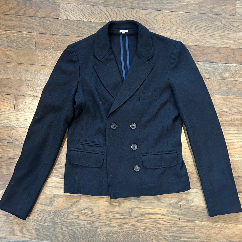 JCrew 100% wool black blazer size 4